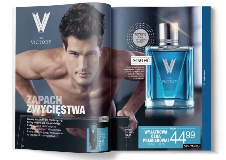 Woda toaletowa V for Victory - rozkładówka